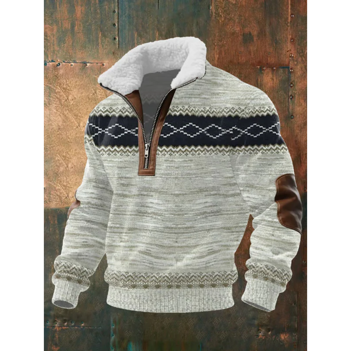 Oliver - Fleece-Pullover mit Reissverschluss und hohem Kragen