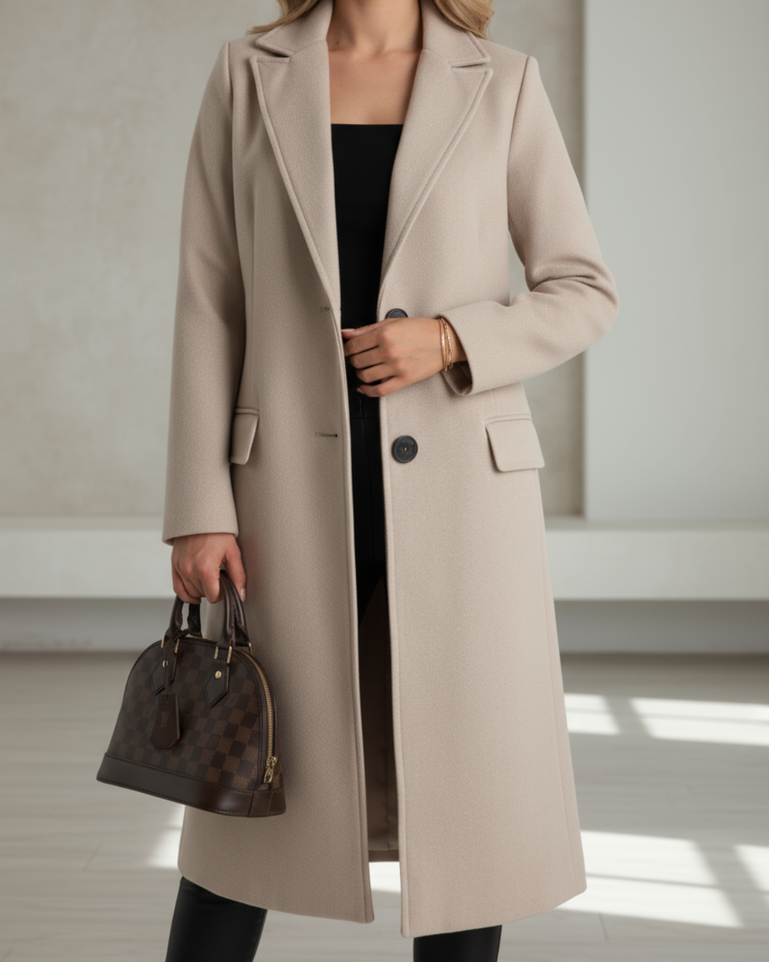 Auria - Eleganter langer Mantel