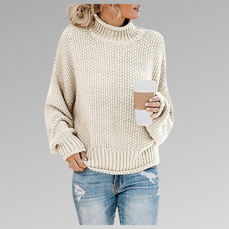 Belinda Pullover mit hohem Kragen