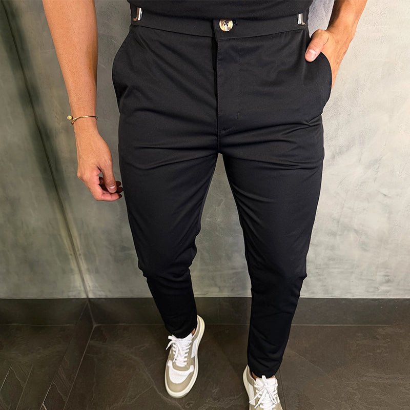 Matan Klassische Stretch Hose Mit Schmaler Passform