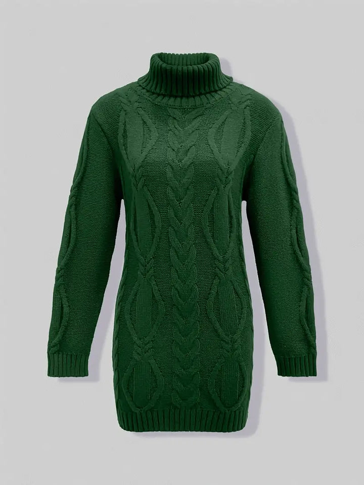 Narda™ Damen Rollkragen Kleid
