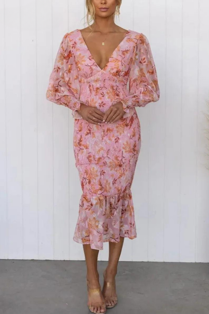 MEGAN - MIDIKLEID MIT BLUMENDRUCK