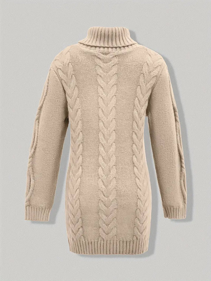 Narda™ Damen Rollkragen Kleid