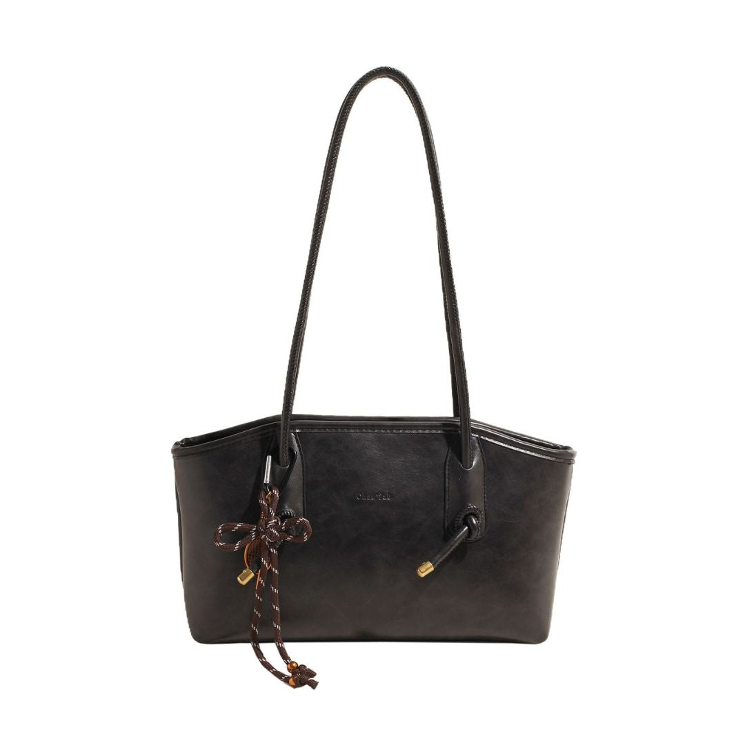 ISABELLA - Moderne Lederhandtasche mit goldenen Details