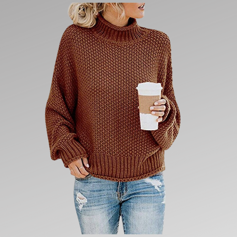 Belinda Pullover mit hohem Kragen