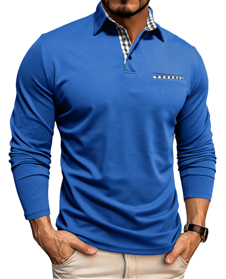 James - Herren Langarm-Polo