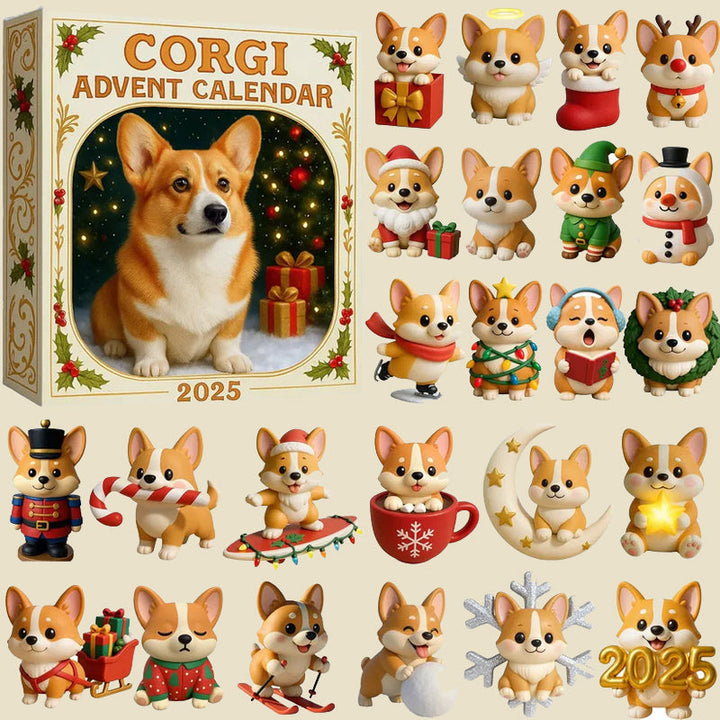 🎄Corgi Adventskalender 2025 - 2D Design🐶