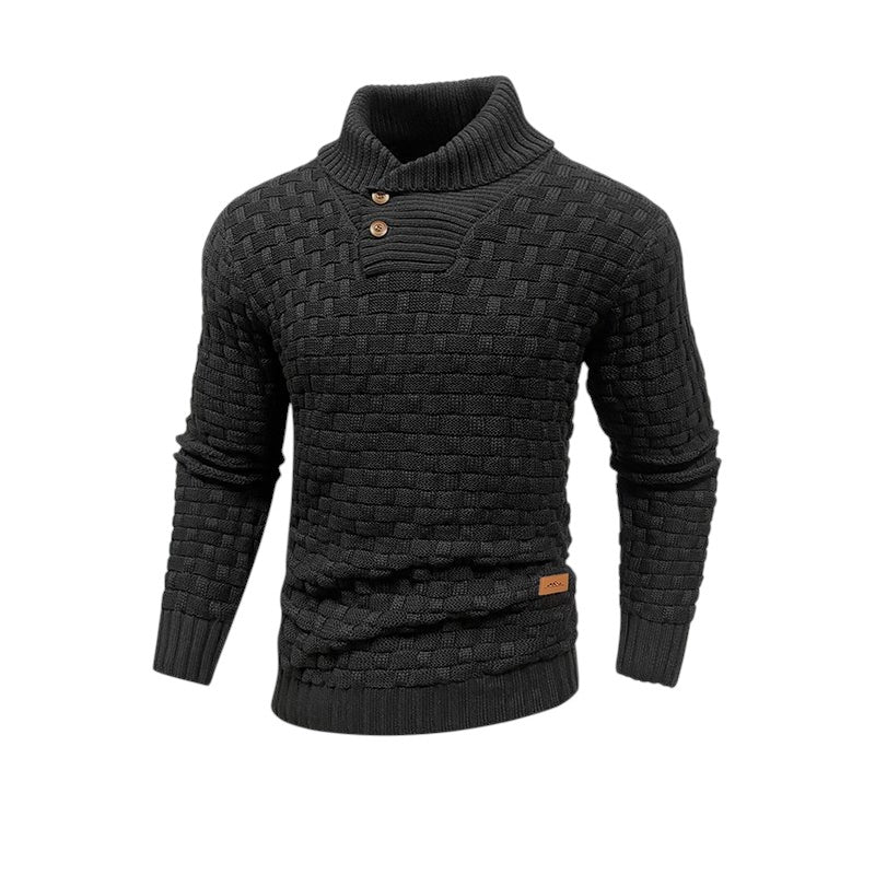Zach Lässiger Pullover aus Strukturstrick