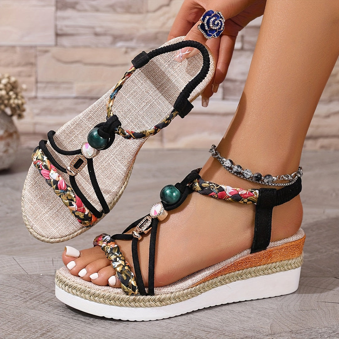 Rita - Bequeme Sandalen mit Keilabsatz