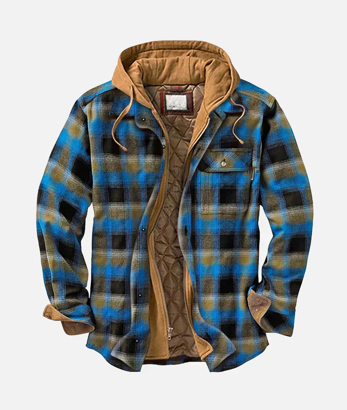RICHARD - Karierte Patchworkjacke