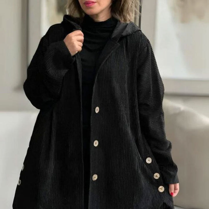 AVERY - Lässige Samt-Hoodiejacke für den Herbst