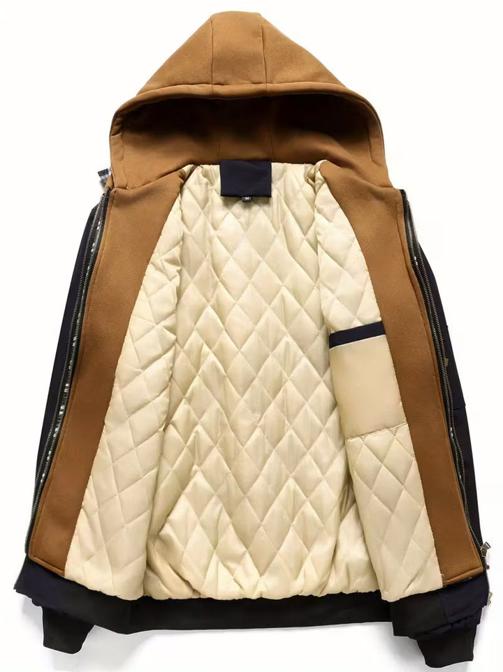Sylvain™ Kapuzen Jacke Im Luftwaffe Stil Mit Reissverschluss