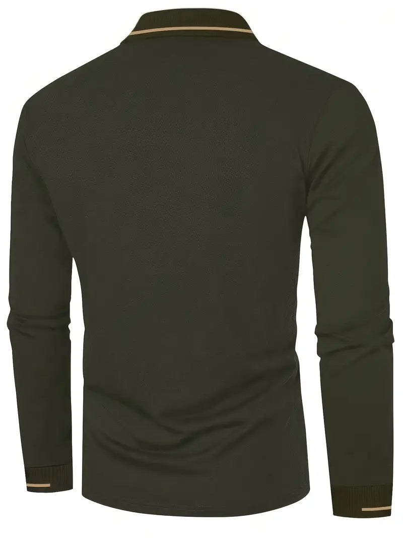 MICHAEL - Elegantes Langarm-Polo