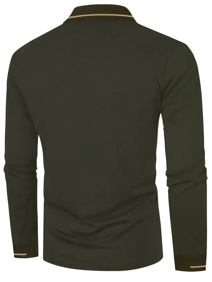 MICHAEL - Elegantes Langarm-Polo