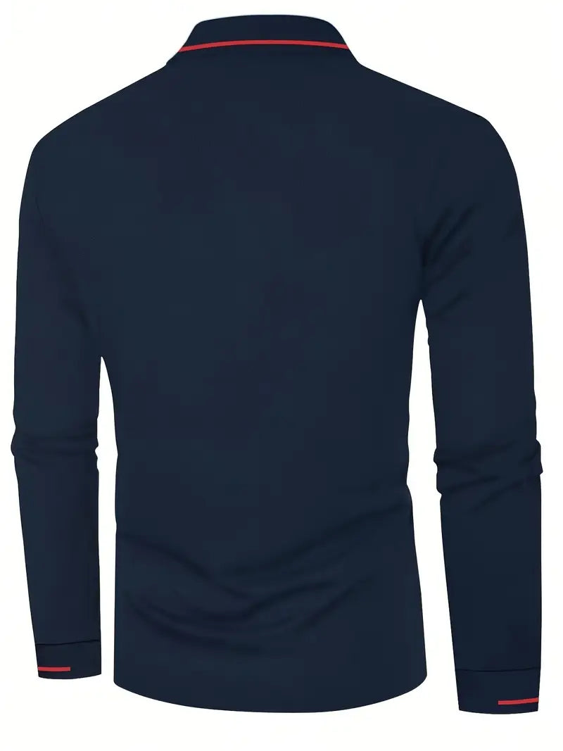 MICHAEL - Elegantes Langarm-Polo