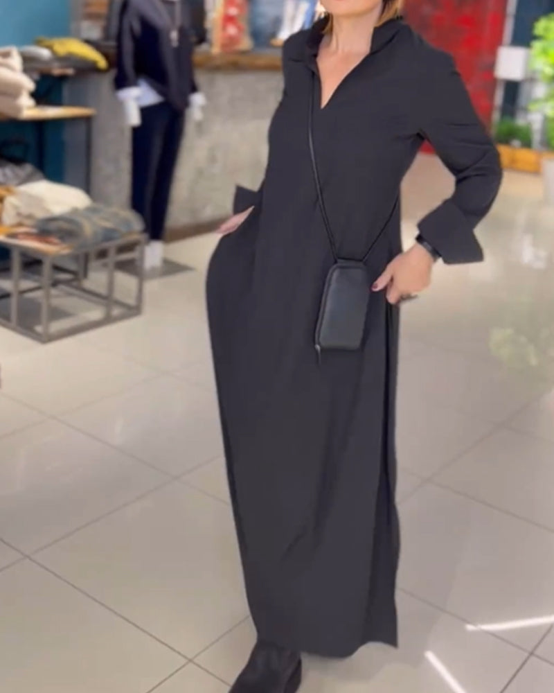 ODETTE – Langes elastisches Kleid