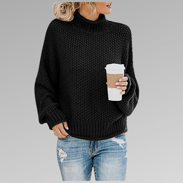 Belinda Pullover mit hohem Kragen