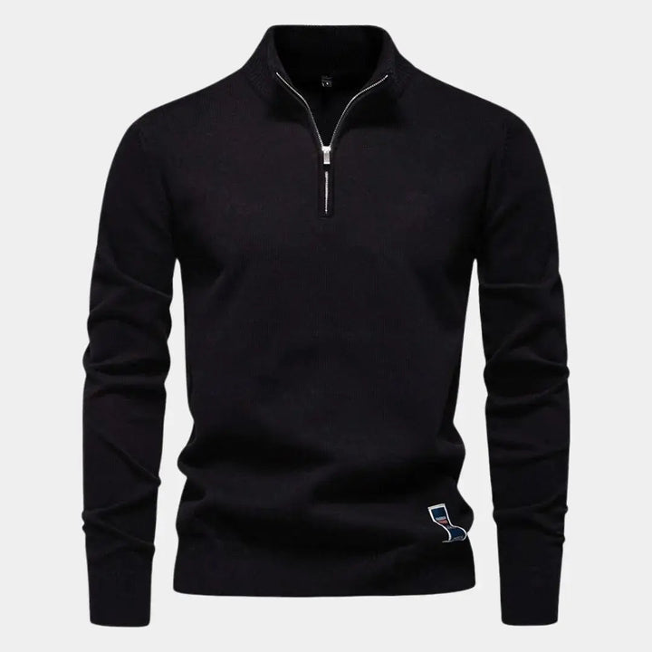 Essential Pullover mit Viertel-Reissverschluss