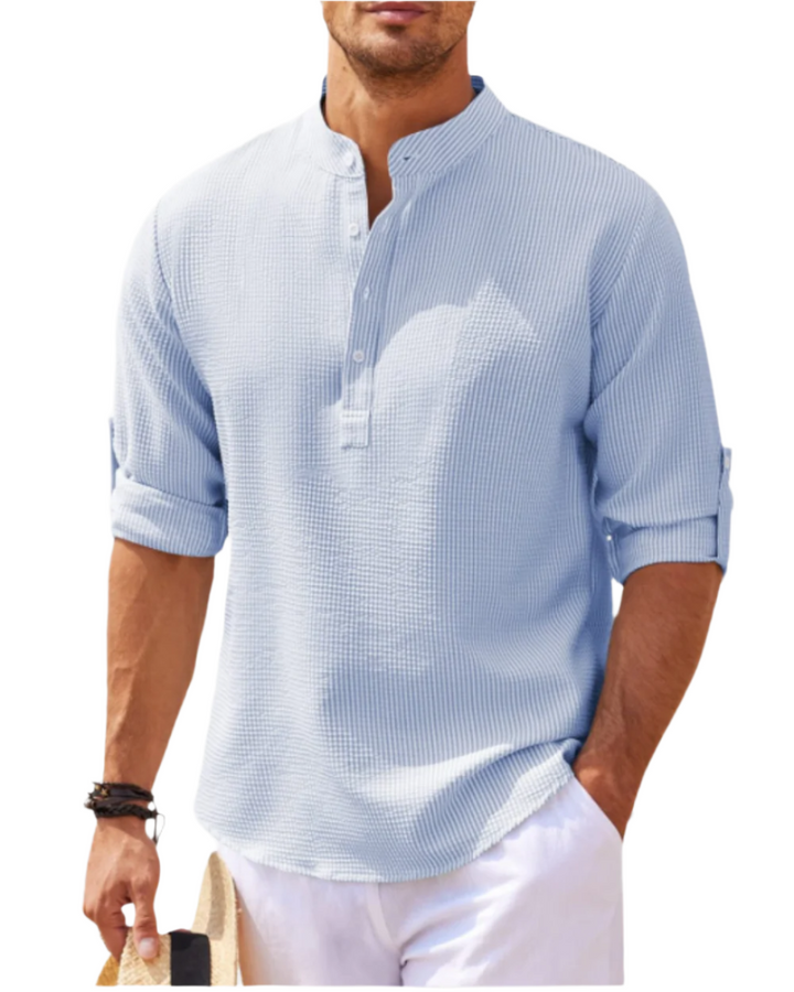 Taglicht Herren Langarm Polo-Shirt