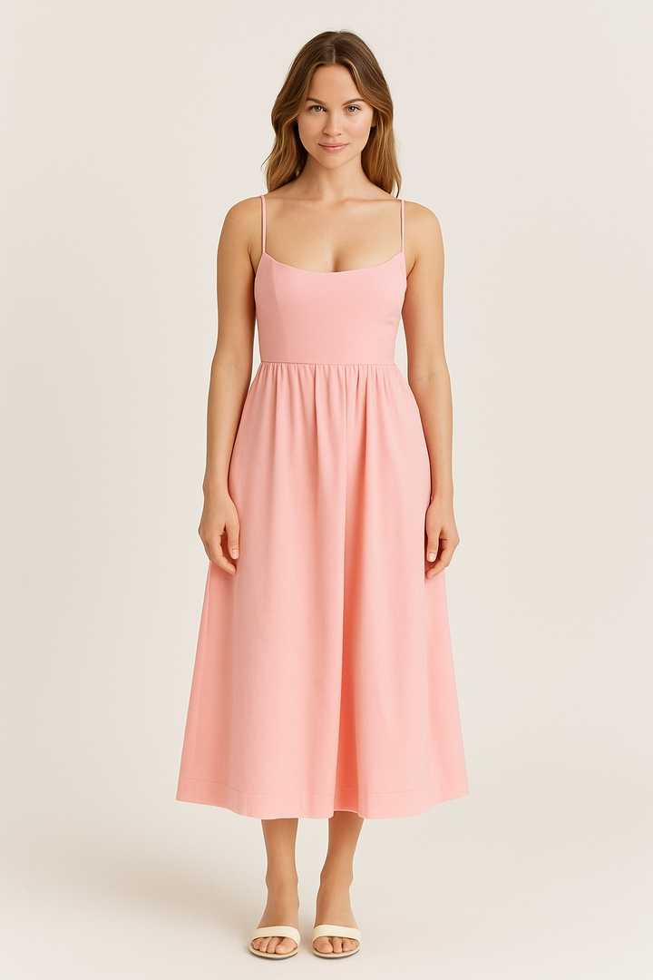 HERBERGER | Atmungsaktives Damen A-Linien Midikleid