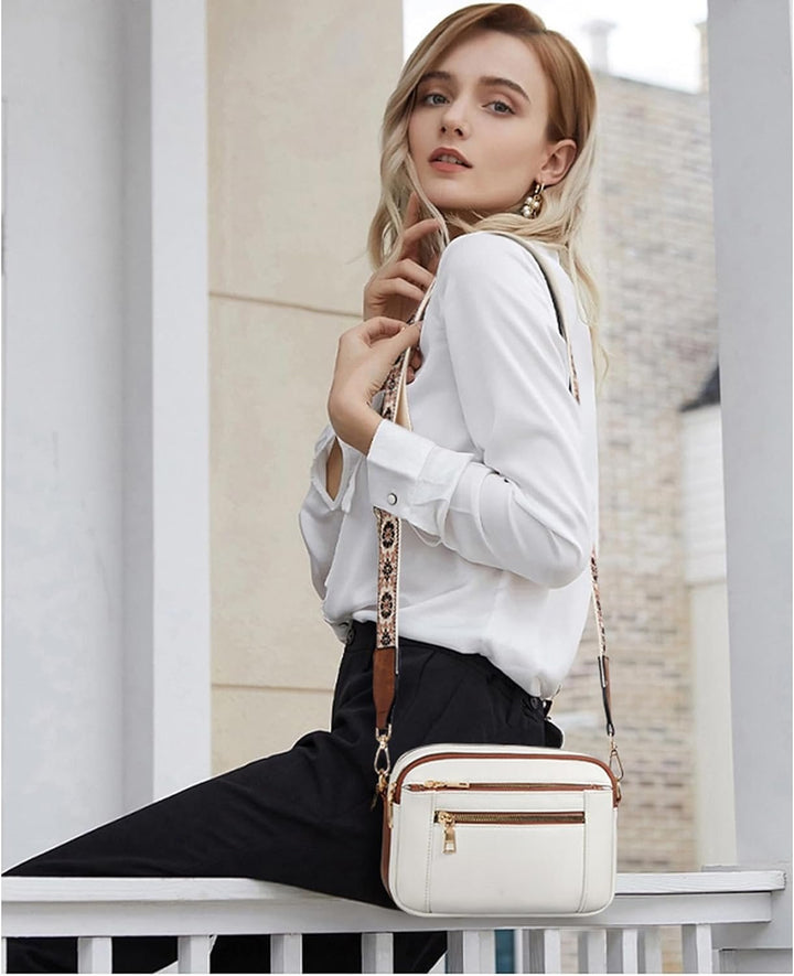 Mila™ Stilvolle Leder Schultertasche