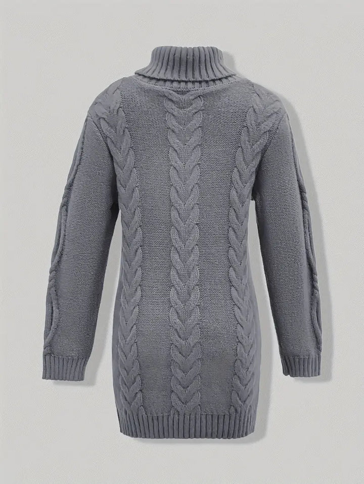 Narda™ Damen Rollkragen Kleid