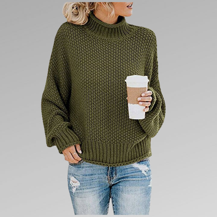 Belinda Pullover mit hohem Kragen