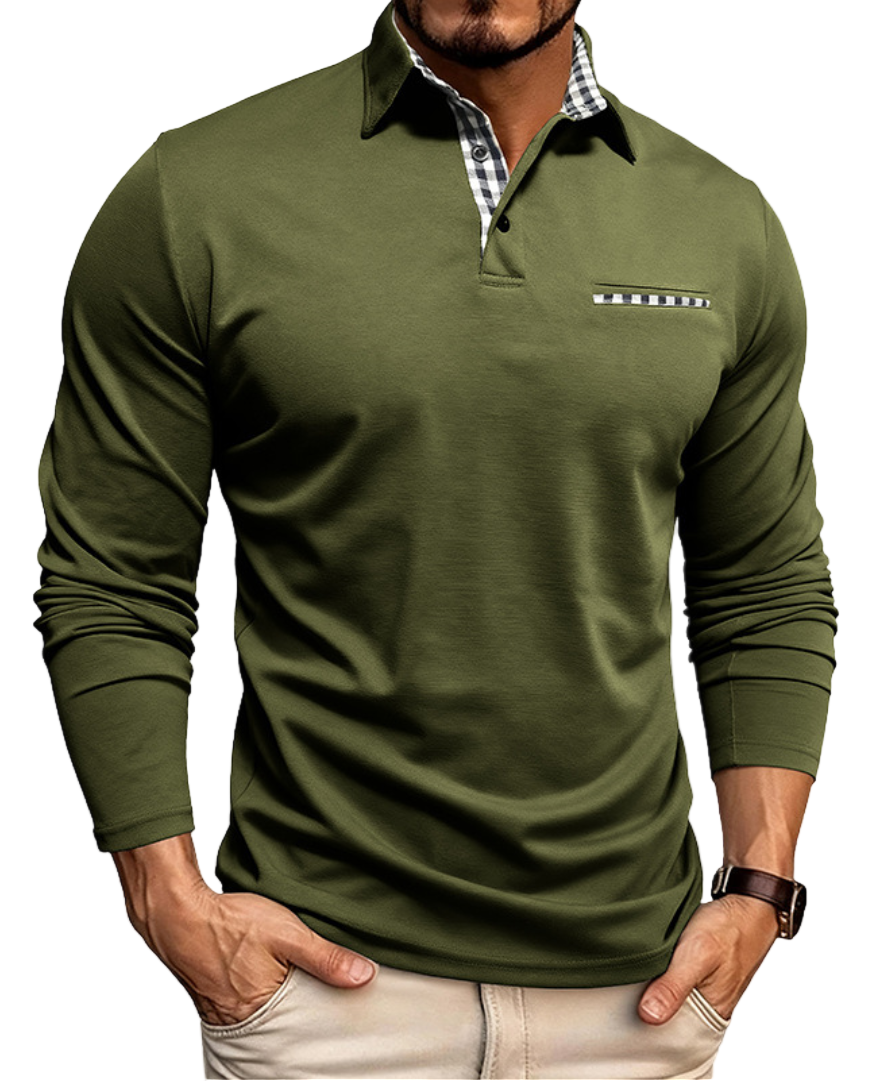 James - Herren Langarm-Polo