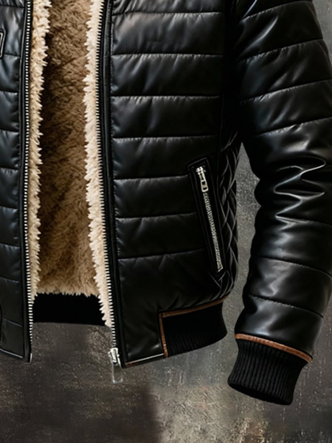 BRUNO - LUXURIÖSE WARMFUTTERJACKE MIT PLÜSCHFUTTER