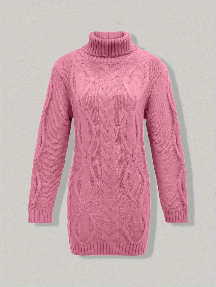 Narda™ Damen Rollkragen Kleid