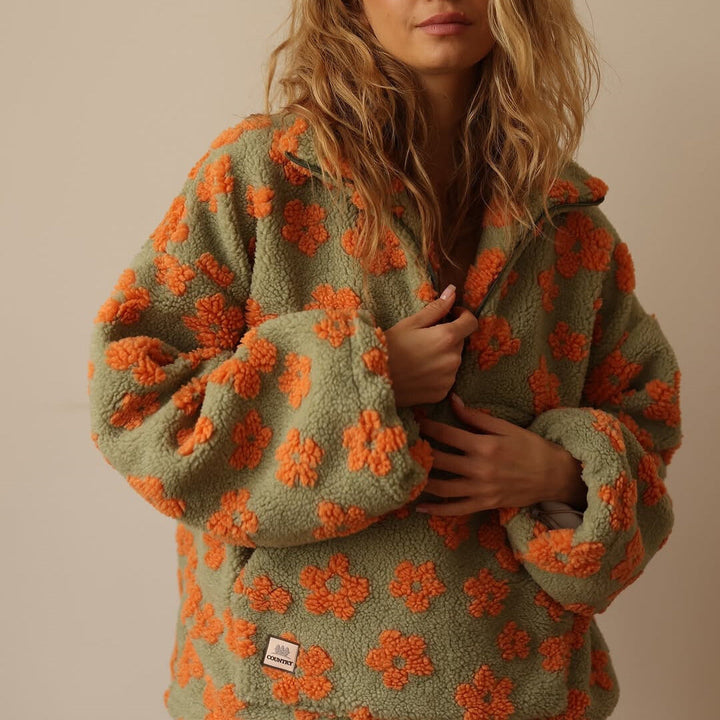 Azelma™ Langärmeliger Vlies Pullover