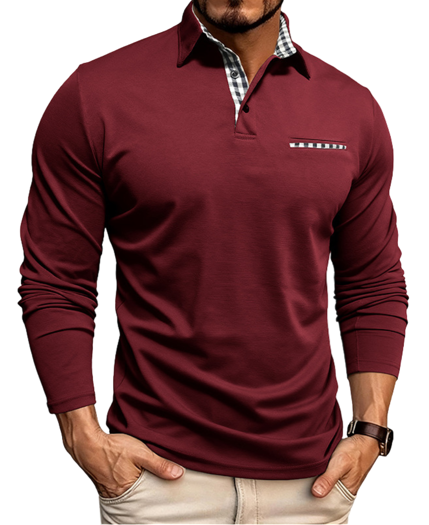 James - Herren Langarm-Polo