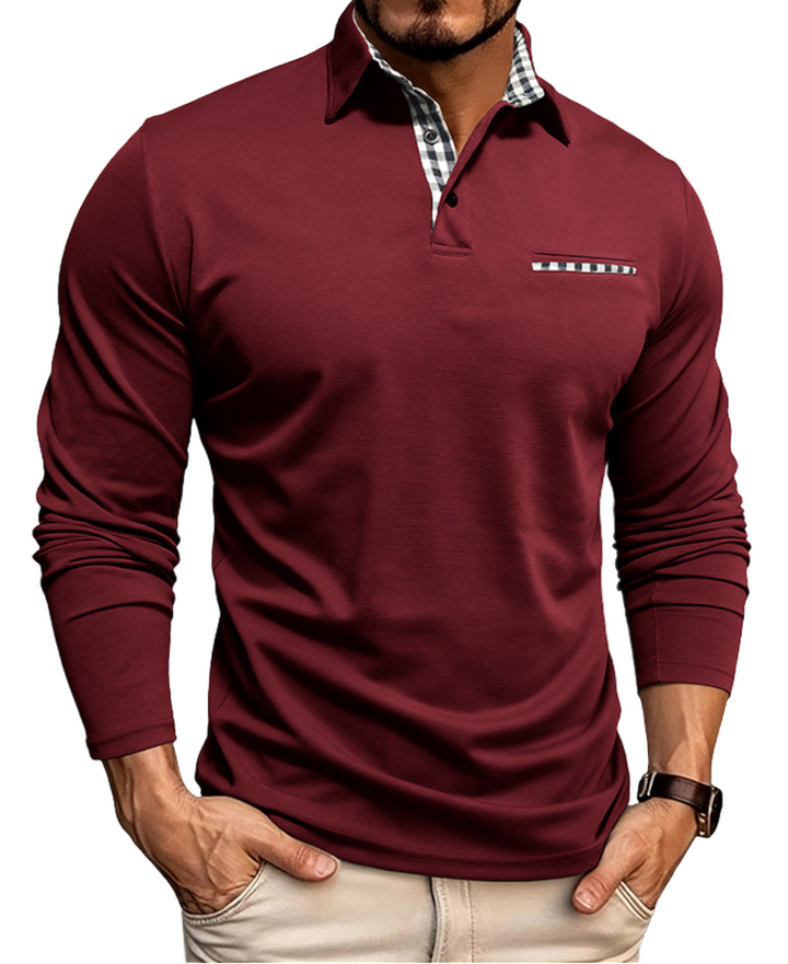James - Herren Langarm-Polo