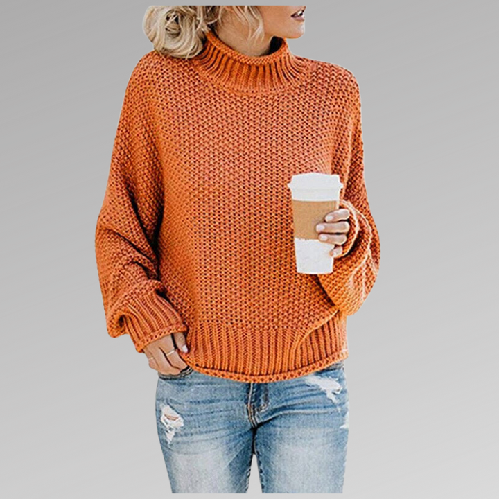 Belinda Pullover mit hohem Kragen