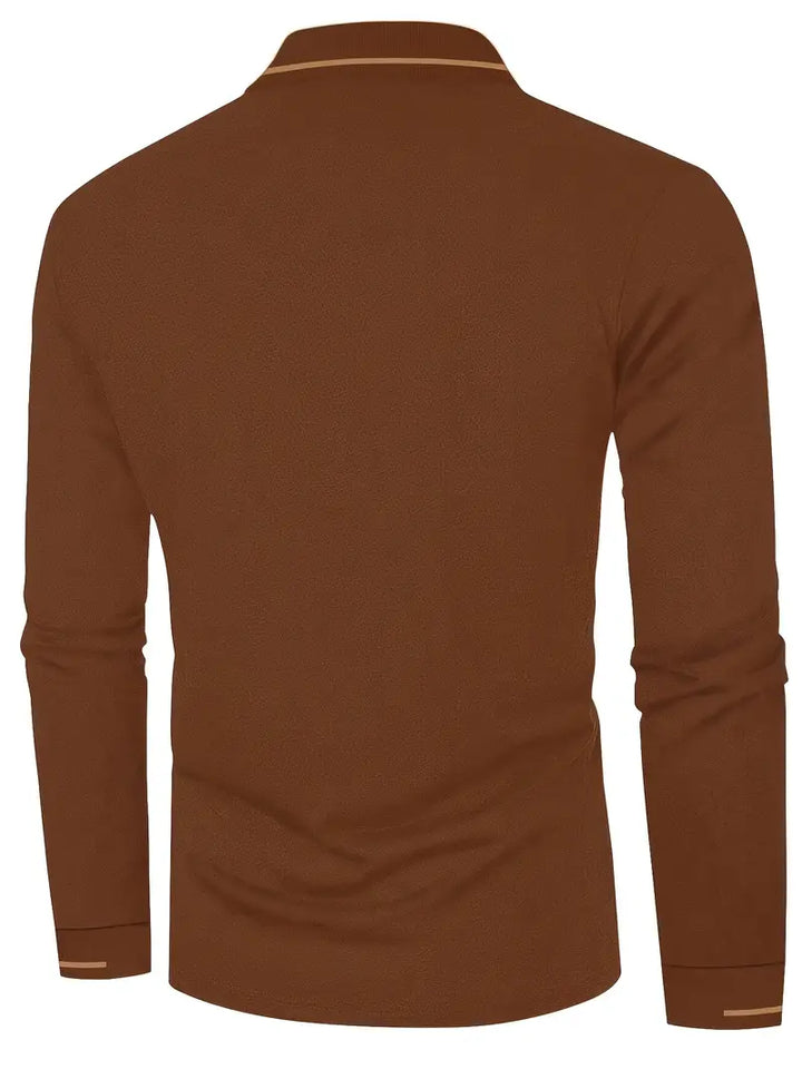 MICHAEL - Elegantes Langarm-Polo