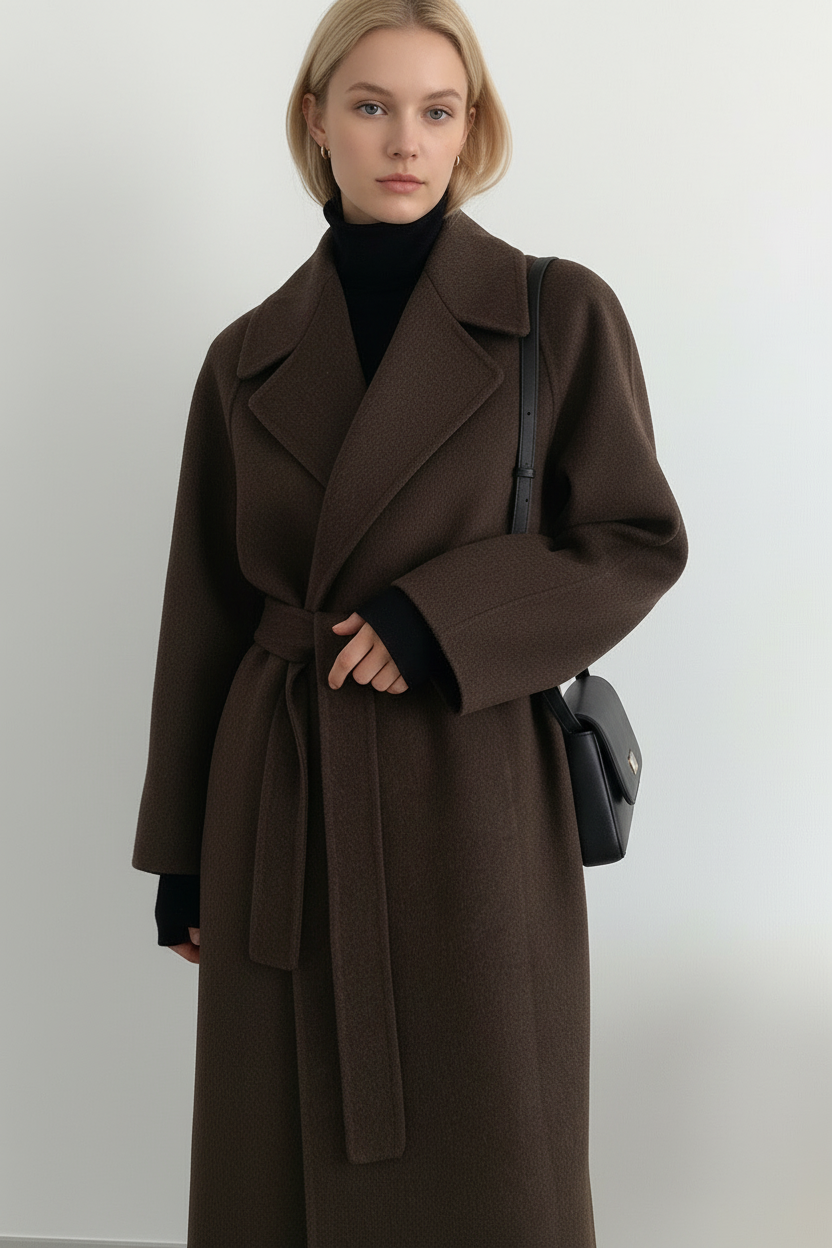 Shulamit Eleganter Langarm Mantel