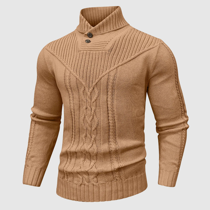 Alessandro - Massgeschneiderter Pullover mit Stehkragen