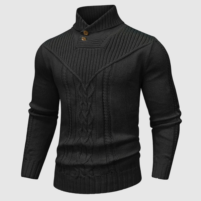 Alessandro - Massgeschneiderter Pullover mit Stehkragen