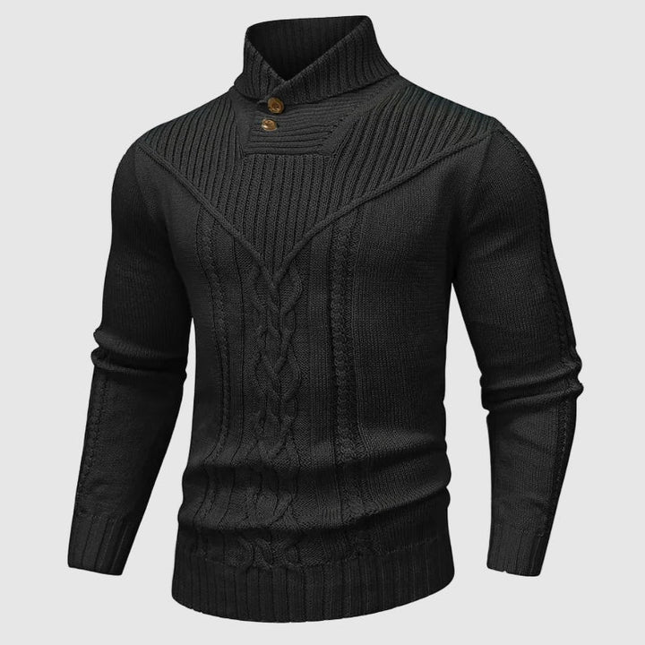 Alessandro - Massgeschneiderter Pullover mit Stehkragen