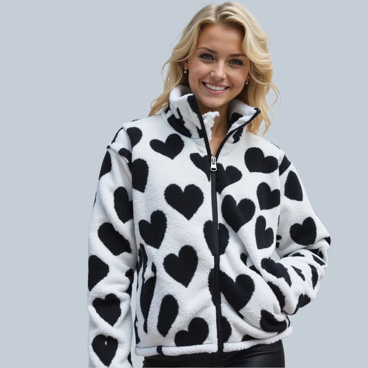 Daria - Wendbare Jacke mit Herzchen