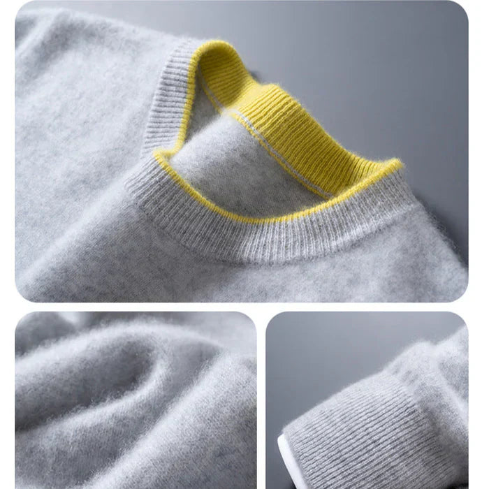 Herren Komfort Wollpullover