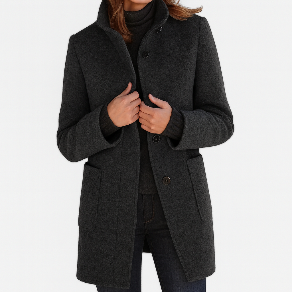 LIDIA - Jacke mit hohem Kragen aus Wollmischung