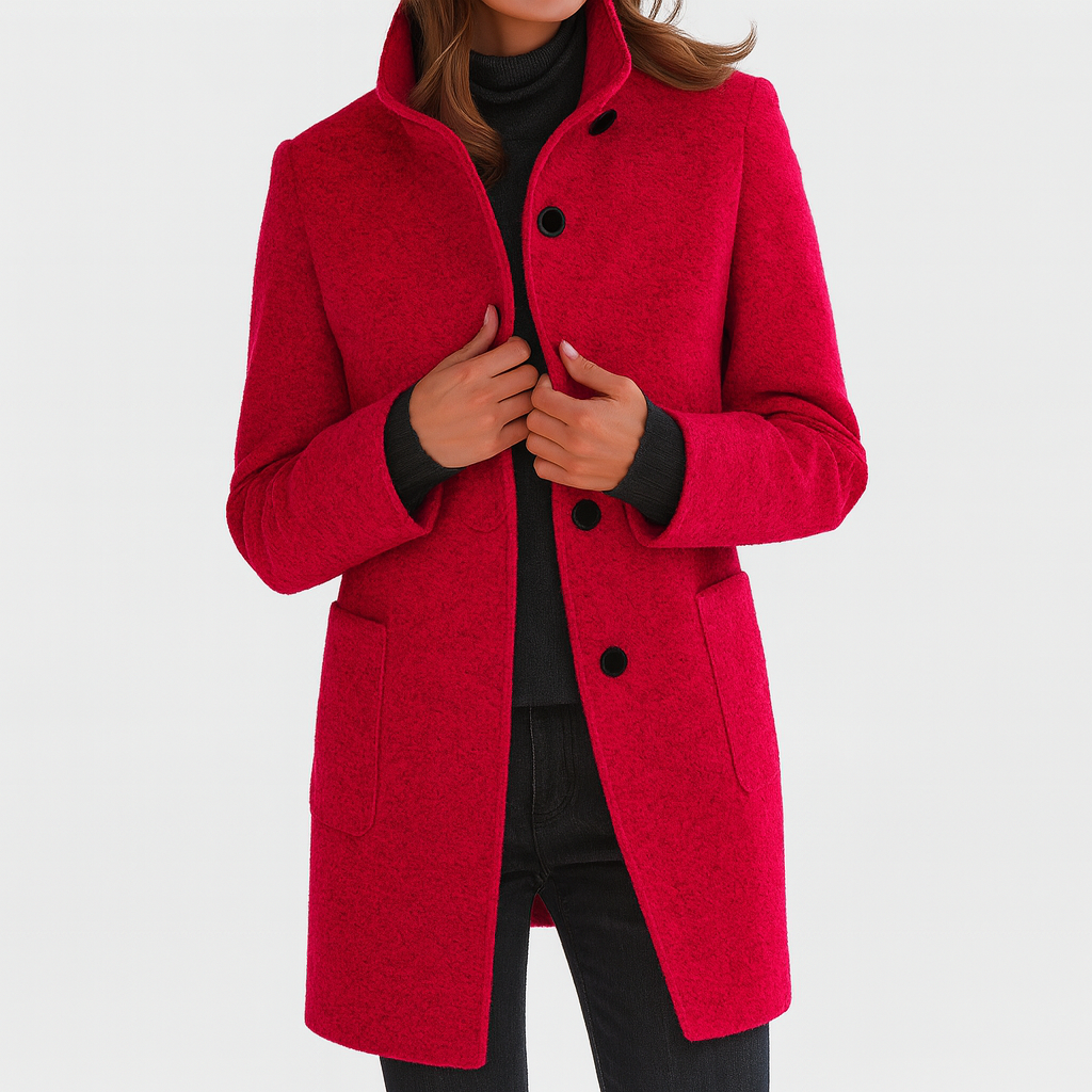 LIDIA - Jacke mit hohem Kragen aus Wollmischung