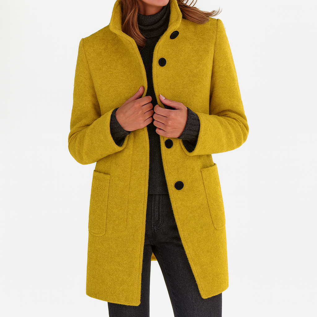 LIDIA - Jacke mit hohem Kragen aus Wollmischung