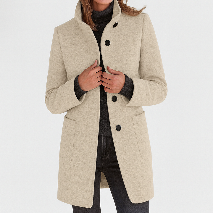 LIDIA - Jacke mit hohem Kragen aus Wollmischung