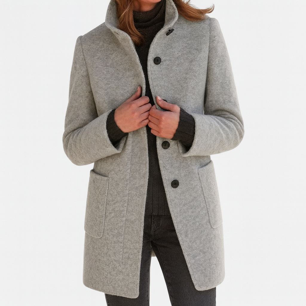 LIDIA - Jacke mit hohem Kragen aus Wollmischung