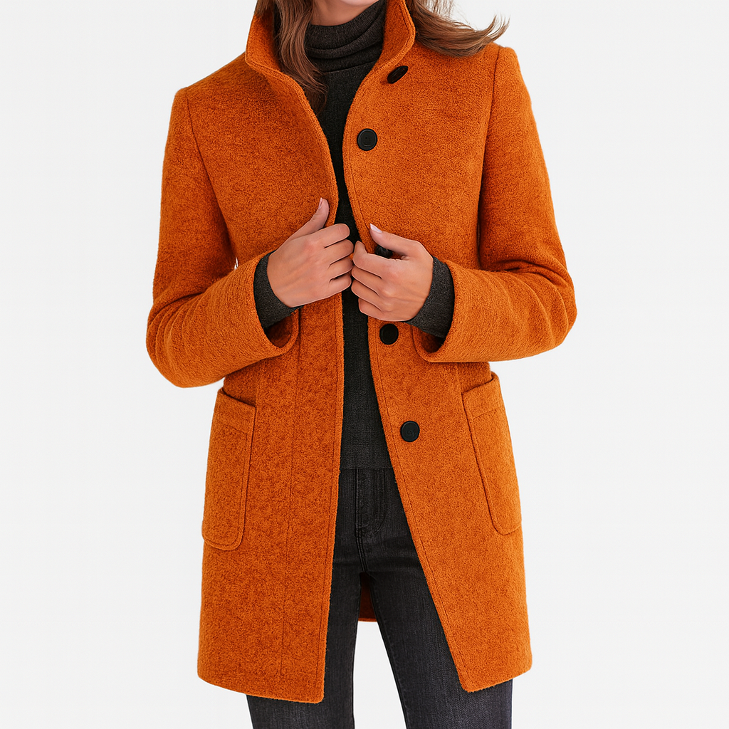 LIDIA - Jacke mit hohem Kragen aus Wollmischung