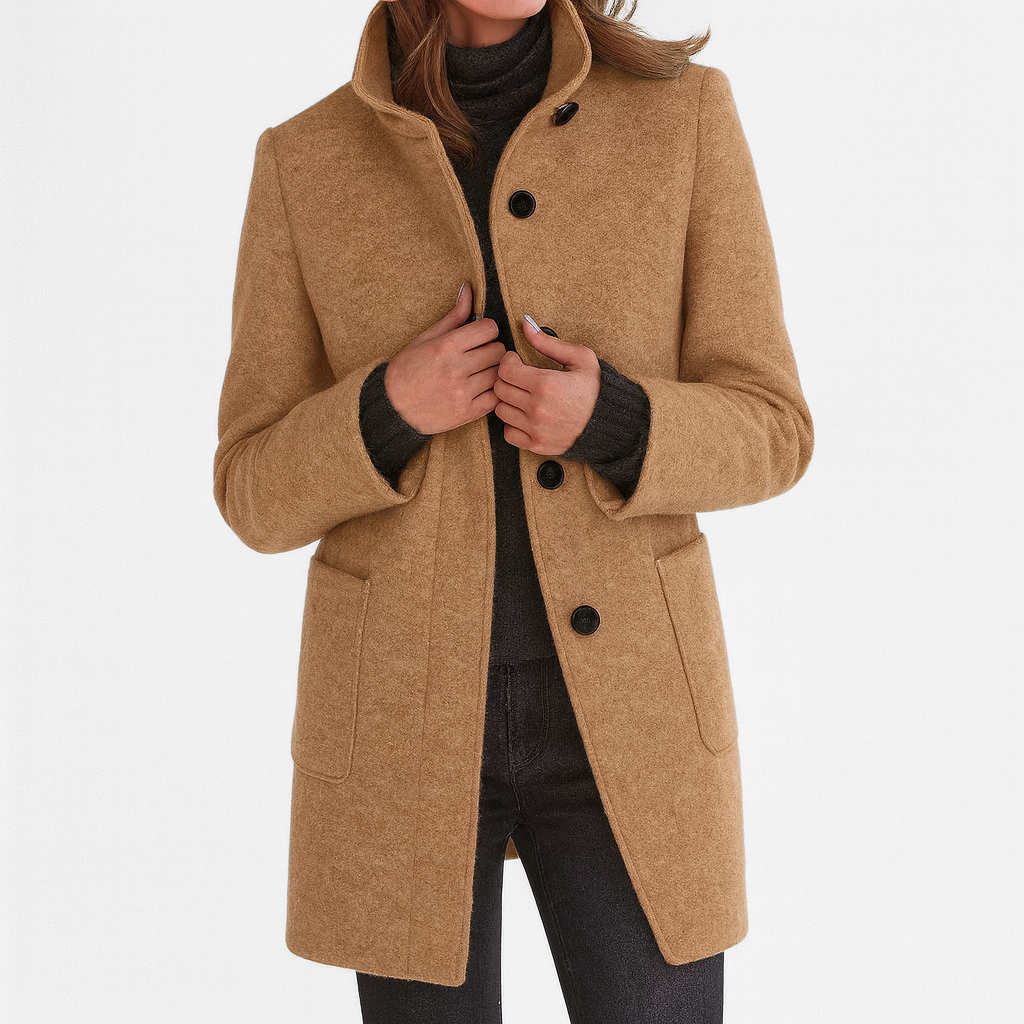 LIDIA - Jacke mit hohem Kragen aus Wollmischung