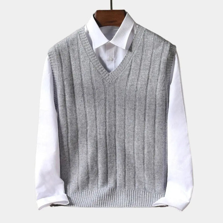 Pullover Weste aus 100% Merinowolle