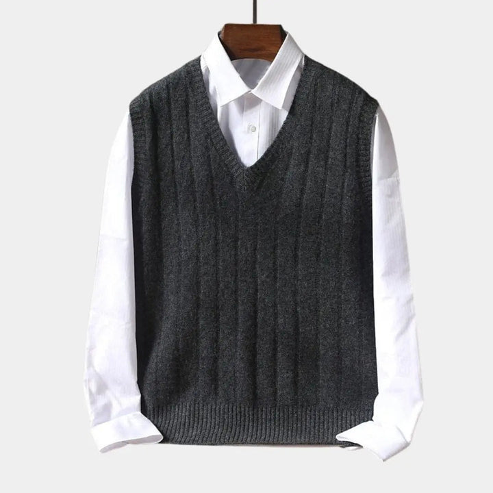 Pullover Weste aus 100% Merinowolle